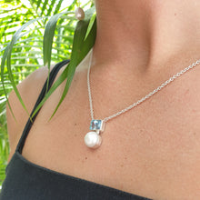 Load image into Gallery viewer, The Sapphron Necklace (Blue Topaz)