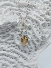 Load image into Gallery viewer, Citrine Gemstone Oval a delicate pendant