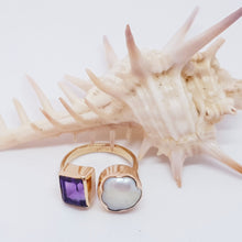 Load image into Gallery viewer, The Emma Ring (Amethyst/Bronze)