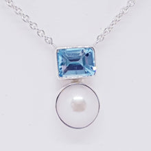 Load image into Gallery viewer, The Sapphron Necklace (Blue Topaz)